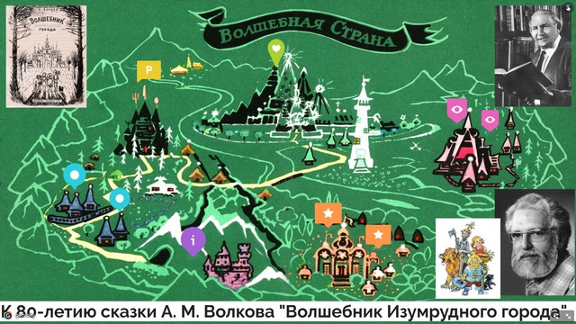 Карта изумрудного города из сказки